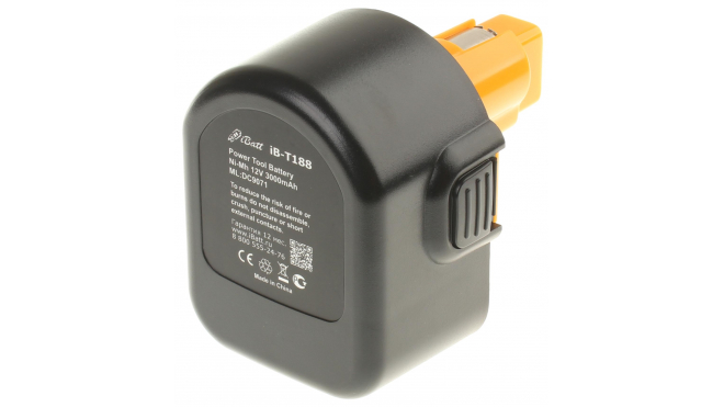 Аккумуляторная батарея DE9071 для электроинструмента DeWalt. Артикул iB-T188.Емкость (mAh): 3000. Напряжение (V): 12