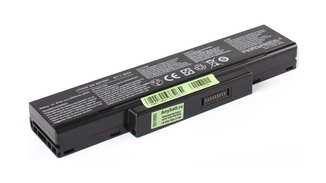 Аккумуляторная батарея BTY-M65 для ноутбуков Clevo. Артикул 11-1229.Емкость (mAh): 4400. Напряжение (V): 11,1