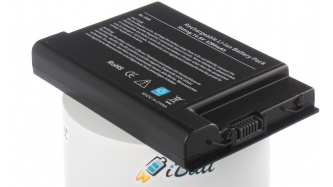 Аккумуляторная батарея для ноутбука Acer TravelMate 6001. Артикул iB-A268H.Емкость (mAh): 5200. Напряжение (V): 14,8