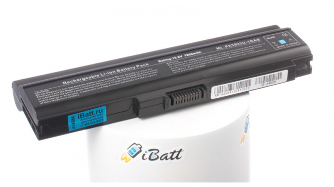 Аккумуляторная батарея для ноутбука Toshiba Satellite Pro U300-15K. Артикул iB-A460H.Емкость (mAh): 7800. Напряжение (V): 10,8
