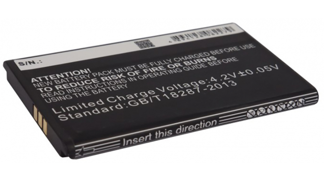 Аккумуляторная батарея для телефона, смартфона ZTE U809. Артикул iB-M1145.Емкость (mAh): 1200. Напряжение (V): 3,7