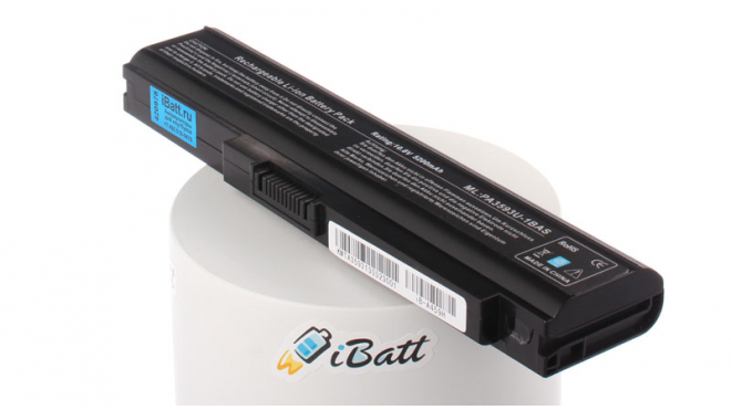 Аккумуляторная батарея для ноутбука Toshiba Portege M600-E340. Артикул iB-A459H.Емкость (mAh): 5200. Напряжение (V): 10,8