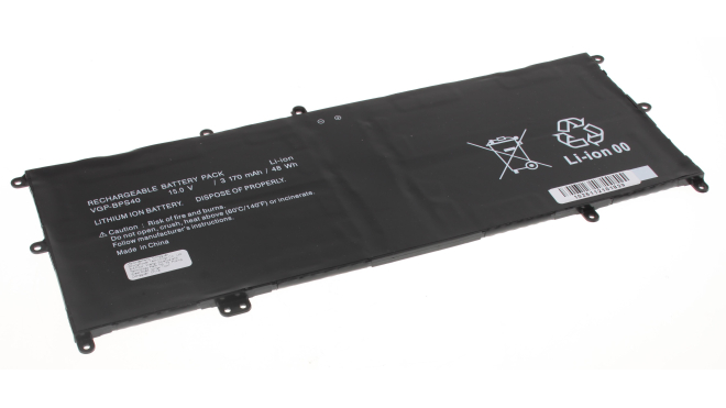 Аккумуляторная батарея для ноутбука Sony VAIO SVF15N2M2R (Fit A). Артикул iB-A1309.Емкость (mAh): 3150. Напряжение (V): 15