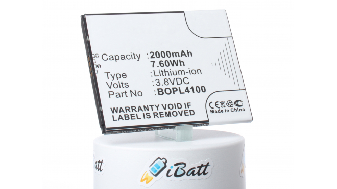 Аккумуляторная батарея iBatt iB-M941 для телефонов, смартфонов HTCЕмкость (mAh): 2000. Напряжение (V): 3,8
