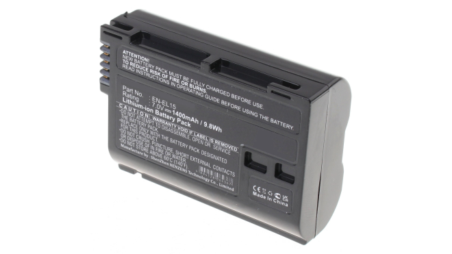 Аккумуляторные батареи для фотоаппаратов и видеокамер Nikon MB-D15Емкость (mAh): 1400. Напряжение (V): 7