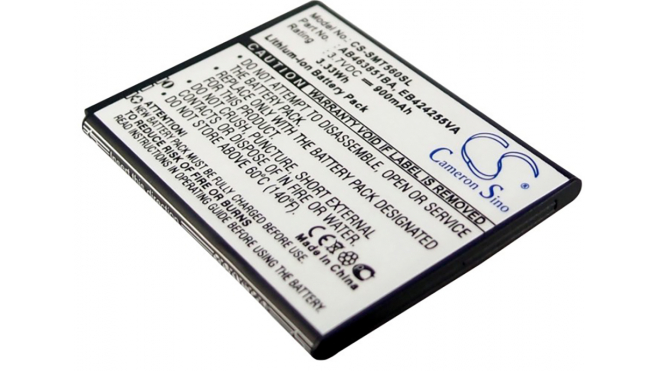 Аккумуляторная батарея для телефона, смартфона Samsung Smiley M359. Артикул iB-M1088.Емкость (mAh): 900. Напряжение (V): 3,7