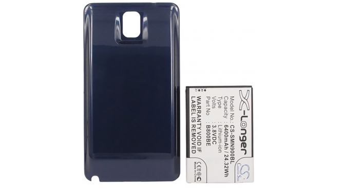 Аккумуляторная батарея для телефона, смартфона Samsung SM-N900K Galaxy Note 3 LTE -A. Артикул iB-M583.Емкость (mAh): 6400. Напряжение (V): 3,8