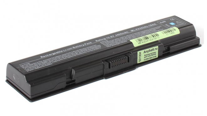 Аккумуляторная батарея для ноутбука Toshiba Satellite A305-S6825. Артикул 11-1455.Емкость (mAh): 4400. Напряжение (V): 10,8