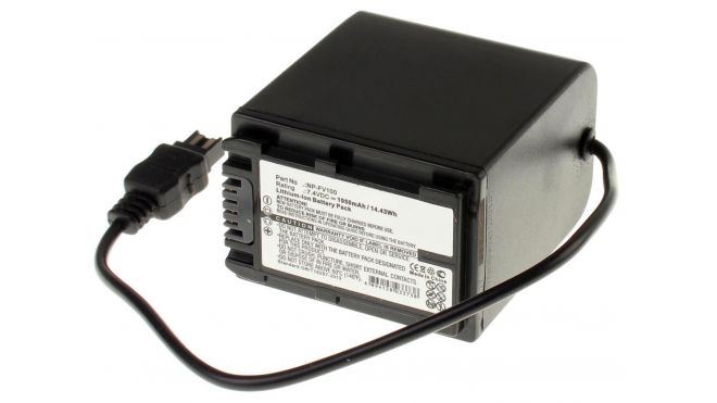 Аккумуляторные батареи для фотоаппаратов и видеокамер Sony DCR-SR60Емкость (mAh): 1950. Напряжение (V): 7,4