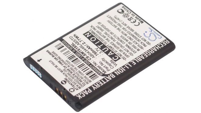 Аккумуляторная батарея для телефона, смартфона Samsung SGH-M220. Артикул iB-M2617.Емкость (mAh): 750. Напряжение (V): 3,7