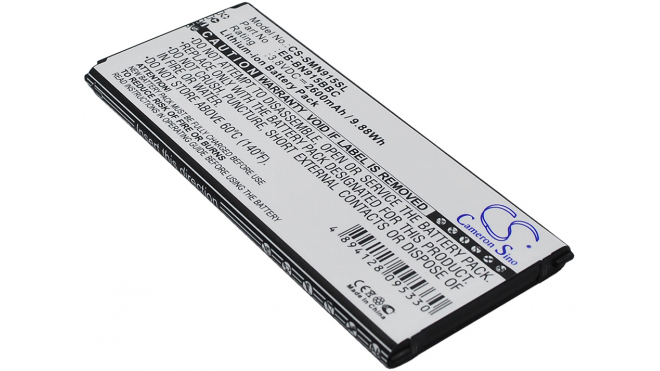Аккумуляторная батарея для телефона, смартфона Samsung SM-N915L. Артикул iB-M1152.Емкость (mAh): 2600. Напряжение (V): 3,8