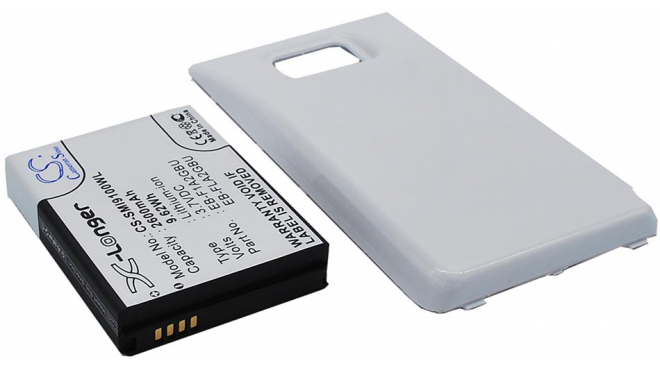 Аккумуляторная батарея для телефона, смартфона Samsung Galaxy S II. Артикул iB-M1014.Емкость (mAh): 2600. Напряжение (V): 3,7