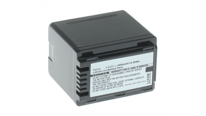 Аккумуляторные батареи для фотоаппаратов и видеокамер Panasonic HC-750EBЕмкость (mAh): 3000. Напряжение (V): 3,6