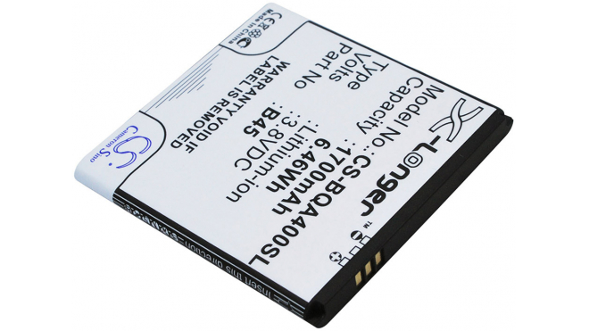 Аккумуляторная батарея iBatt iB-M1577 для телефонов, смартфонов BQЕмкость (mAh): 1700. Напряжение (V): 3,8