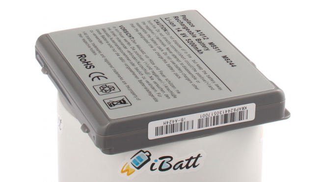 Аккумуляторная батарея 616-0115 для ноутбуков Apple. Артикул iB-A424H.Емкость (mAh): 5200. Напряжение (V): 14,8