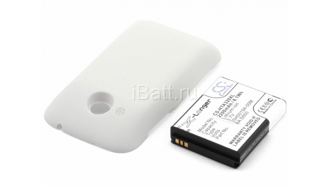 Аккумуляторная батарея BL01100 для телефонов, смартфонов HTC. Артикул iB-M454.Емкость (mAh): 2200. Напряжение (V): 3,7