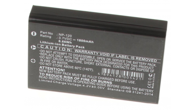 Аккумуляторная батарея D-Li7 для фотоаппаратов и видеокамер Toshiba. Артикул iB-F389.Емкость (mAh): 1800. Напряжение (V): 3,7