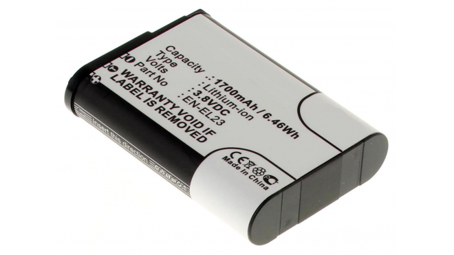 Аккумуляторная батарея iBatt iB-F432 для фотокамер и видеокамер NikonЕмкость (mAh): 1700. Напряжение (V): 3,8