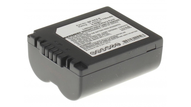 Аккумуляторная батарея BP-DC5 J для фотоаппаратов и видеокамер Panasonic. Артикул iB-F318.Емкость (mAh): 750. Напряжение (V): 7,4
