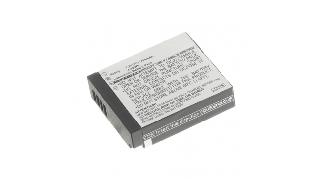 Аккумуляторные батареи для фотоаппаратов и видеокамер Panasonic Lumix DMC-LX10Емкость (mAh): 600. Напряжение (V): 7,2