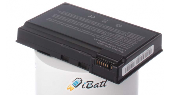 Аккумуляторная батарея для ноутбука Acer TravelMate 2412LCi. Артикул iB-A147.Емкость (mAh): 4400. Напряжение (V): 14,8