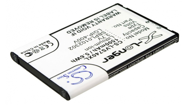 Аккумуляторная батарея для телефона, смартфона LG Fathom VS750. Артикул iB-M2227.Емкость (mAh): 1500. Напряжение (V): 3,7