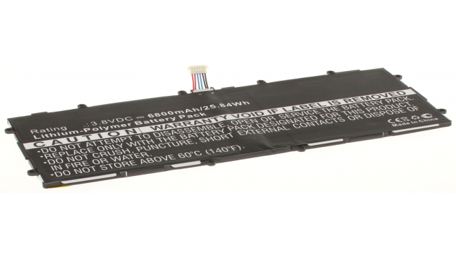 Аккумуляторная батарея для ноутбука Samsung Galaxy Tab 3 10.1 P5220 16Gb. Артикул iB-A1285.Емкость (mAh): 6800. Напряжение (V): 3,8