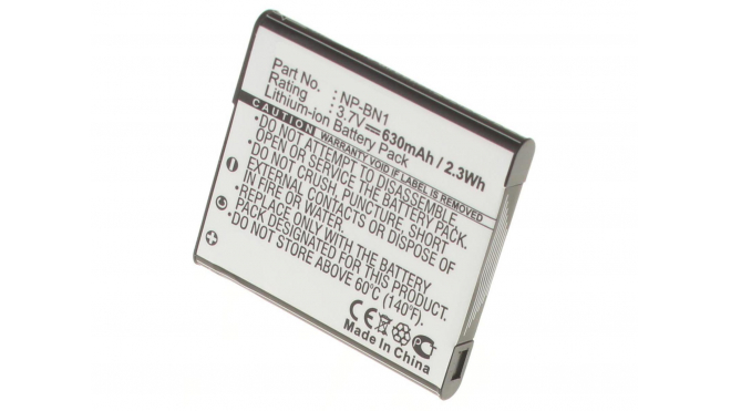 Аккумуляторные батареи для фотоаппаратов и видеокамер Sony Cyber-shot DSC-W370/GЕмкость (mAh): 630. Напряжение (V): 3,7
