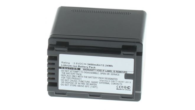 Аккумуляторные батареи для фотоаппаратов и видеокамер Panasonic HC-V520MЕмкость (mAh): 3400. Напряжение (V): 3,6
