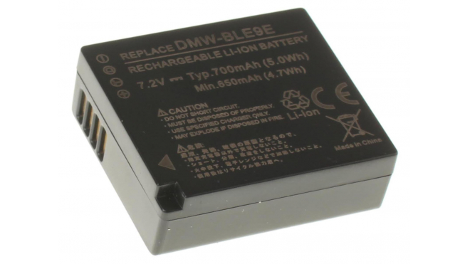 Аккумуляторная батарея DMW-BLE9E для фотоаппаратов и видеокамер Leica. Артикул iB-F231.Емкость (mAh): 750. Напряжение (V): 7,4
