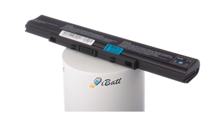 Аккумуляторная батарея iBatt iB-A186 для ноутбука AsusЕмкость (mAh): 4400. Напряжение (V): 14,4