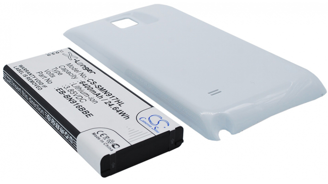 Аккумуляторная батарея для телефона, смартфона Samsung SM-N910W8. Артикул iB-M1140.Емкость (mAh): 6400. Напряжение (V): 3,85