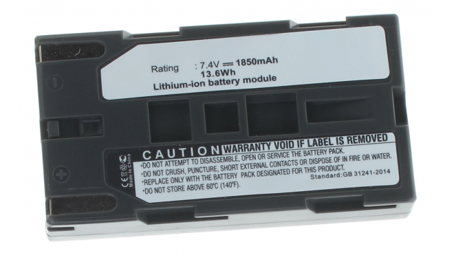 Аккумуляторные батареи для фотоаппаратов и видеокамер Samsung SC-W71Емкость (mAh): 1850. Напряжение (V): 7,4