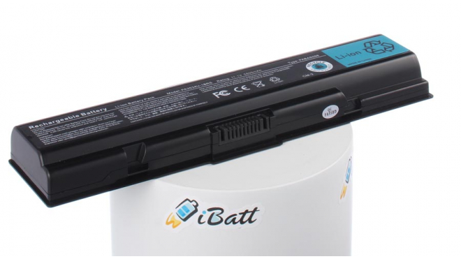 Аккумуляторная батарея для ноутбука Toshiba Satellite A210-128. Артикул iB-A455X.Емкость (mAh): 6800. Напряжение (V): 10,8