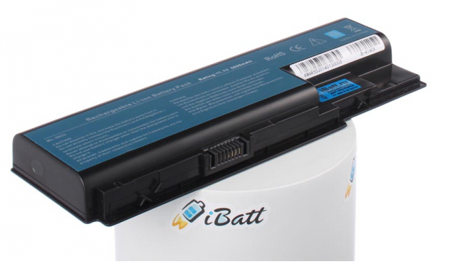Аккумуляторная батарея LC.BTP00.014 для ноутбуков Acer. Артикул iB-A140X.Емкость (mAh): 6800. Напряжение (V): 11,1