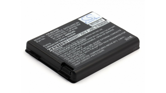 Аккумуляторная батарея для ноутбука Acer TravelMate 2201XCI. Артикул 11-1273.Емкость (mAh): 4400. Напряжение (V): 14,8