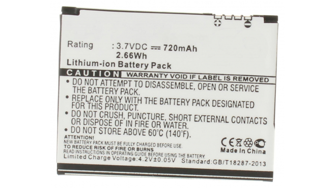 Аккумуляторная батарея SNN5807A для телефонов, смартфонов Motorola. Артикул iB-M199.Емкость (mAh): 720. Напряжение (V): 3,7