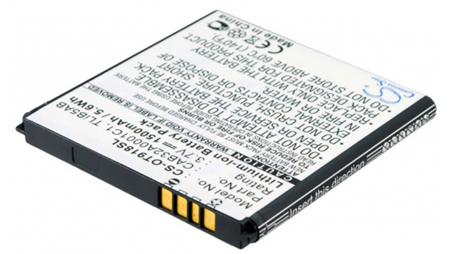 Аккумуляторная батарея CAB32A0001C1 для телефонов, смартфонов Alcatel. Артикул iB-M1239.Емкость (mAh): 1500. Напряжение (V): 3,7