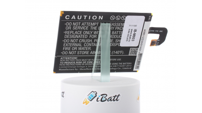 Аккумуляторная батарея iBatt iB-M803 для телефонов, смартфонов SonyЕмкость (mAh): 3100. Напряжение (V): 3,8