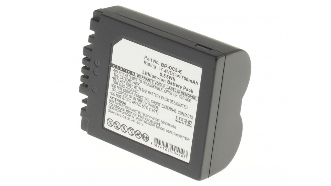 Аккумуляторная батарея CGR-S006E/1B для фотоаппаратов и видеокамер Panasonic. Артикул iB-F318.Емкость (mAh): 750. Напряжение (V): 7,4