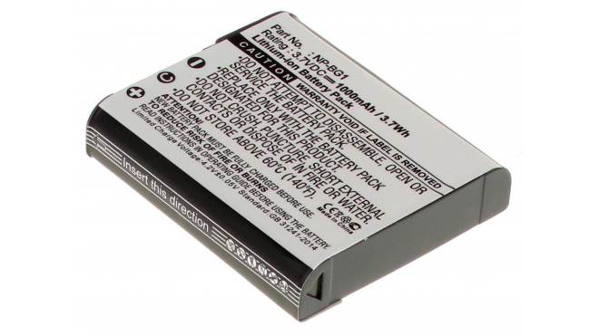 Аккумуляторные батареи для фотоаппаратов и видеокамер Sony Cyber-shot DSC-W130Емкость (mAh): 1000. Напряжение (V): 3,7