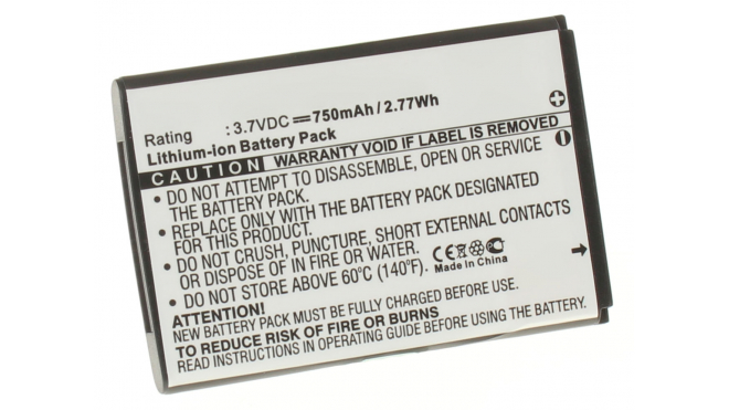 Аккумуляторная батарея для телефона, смартфона Samsung SGH-S7220. Артикул iB-M1002.Емкость (mAh): 750. Напряжение (V): 3,7