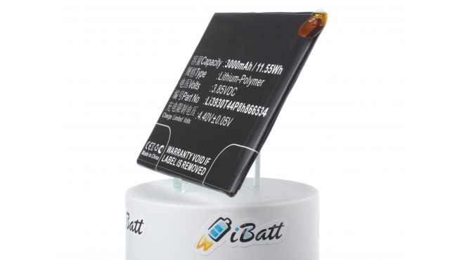 Аккумуляторная батарея iBatt iB-M3086 для телефонов, смартфонов ZTEЕмкость (mAh): 3000. Напряжение (V): 3,85