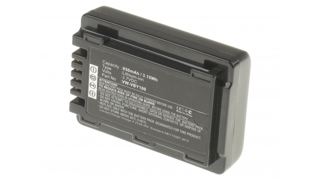Аккумуляторная батарея VW-VBY100 для фотоаппаратов и видеокамер Panasonic. Артикул iB-F238.Емкость (mAh): 850. Напряжение (V): 3,7
