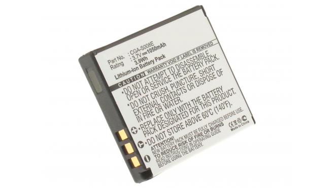 Аккумуляторная батарея CGA-S008 для фотоаппаратов и видеокамер Panasonic. Артикул iB-F187.Емкость (mAh): 1050. Напряжение (V): 3,7
