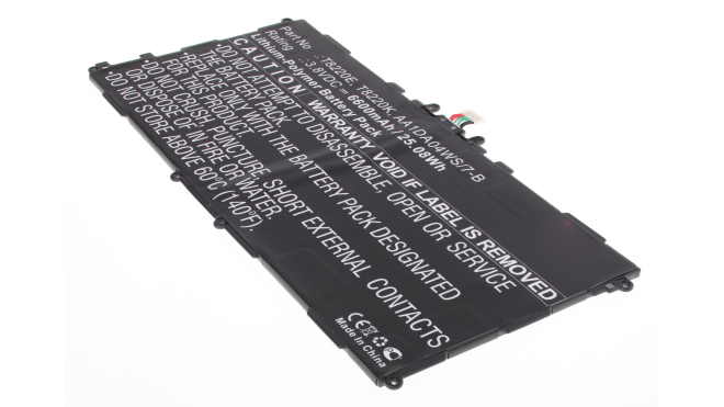 Аккумуляторная батарея для ноутбука Samsung Galaxy Tab Pro 10.1 SM-T525 16Gb. Артикул iB-A853.Емкость (mAh): 6600. Напряжение (V): 3,8
