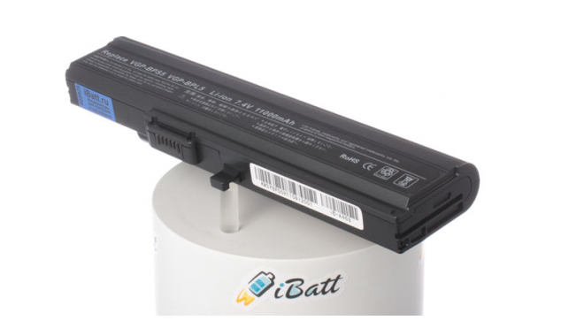 Аккумуляторная батарея для ноутбука Sony Vaio VGN-TX5XRN/B. Артикул iB-A469.Емкость (mAh): 11000. Напряжение (V): 7,4