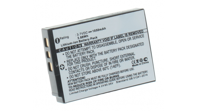 Аккумуляторные батареи для фотоаппаратов и видеокамер General Electric E1030Емкость (mAh): 1050. Напряжение (V): 3,7