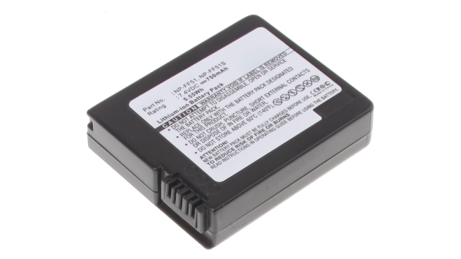 Аккумуляторные батареи для фотоаппаратов и видеокамер Sony DCR-IP5Емкость (mAh): 750. Напряжение (V): 7,4