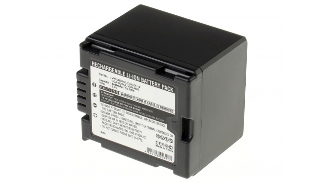 Аккумуляторные батареи для фотоаппаратов и видеокамер Panasonic VDR-D310EB-SЕмкость (mAh): 1440. Напряжение (V): 7,4